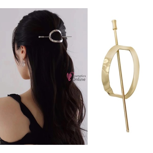 Accesoriu de par modern Japonez pentru cocuri din metal JPN03 Auriu